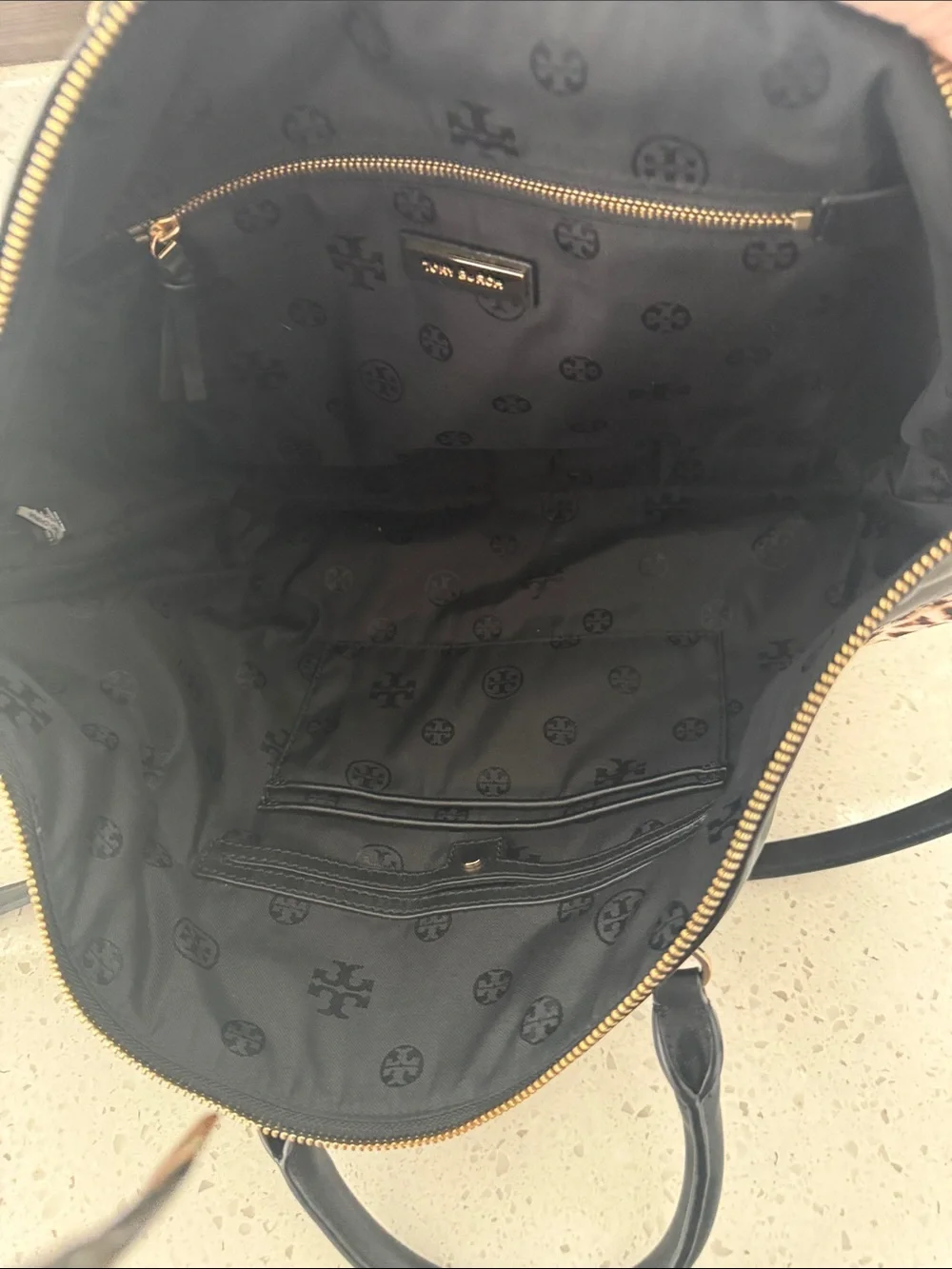 Tory Burch Authentic Ivy Leopard Print Calf Hair Slouchy Tote Bag with COA